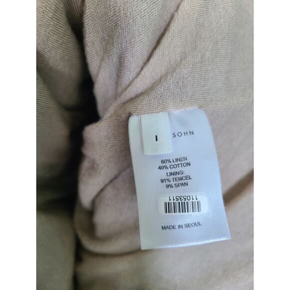 Jeana Sohn Brown Multicolor Linen Cotton Midi Dress Size 1 - Picture 10 of 10